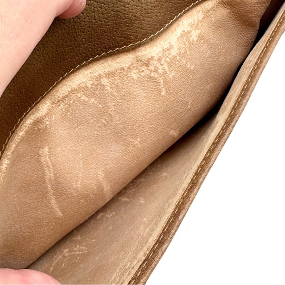 GUCCI GG Supreme Clutch Bag Purse Beige Brown Monogram Gold Hardware - Picture 11 of 15